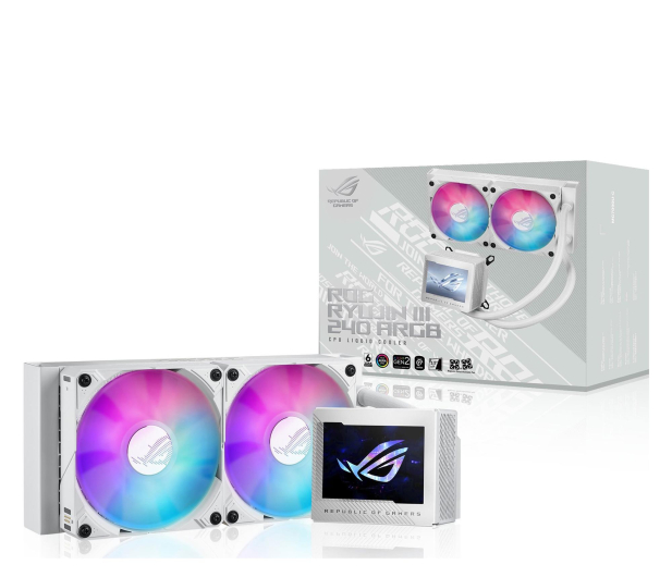 ASUS ROG RYUJIN III 240 ARGB White 2x120mm - 1486805 - zdjęcie